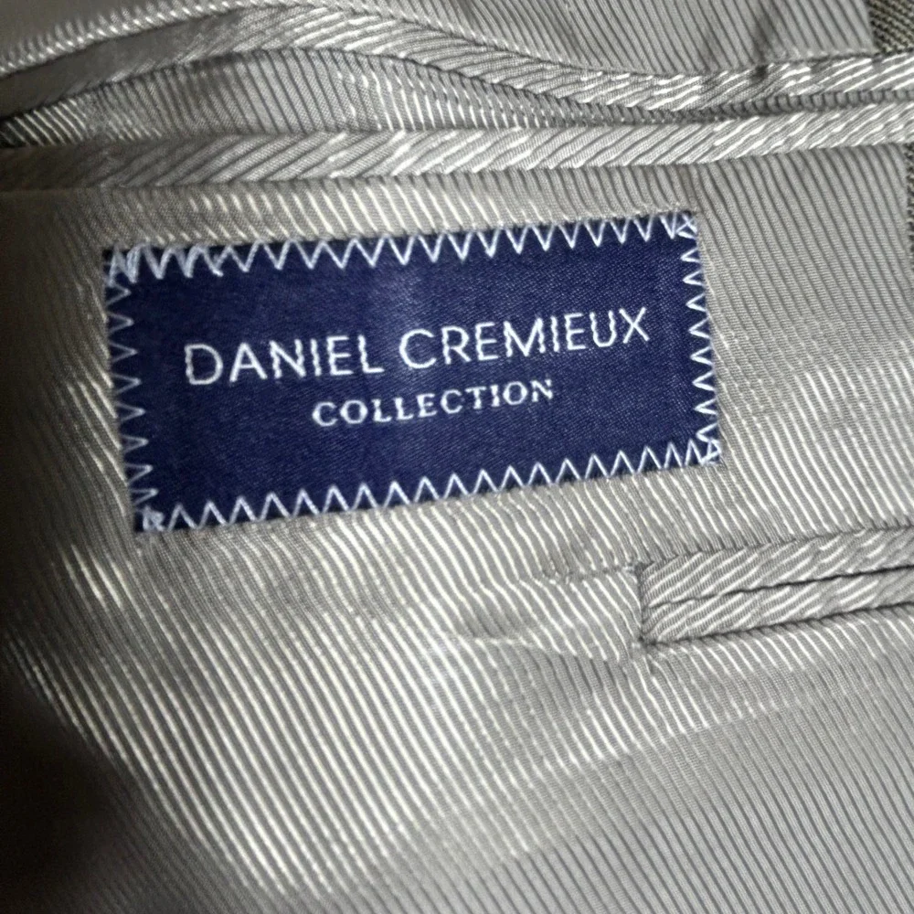Loro Piana Daniel Cremieux Blazer Mens 42R Tan Windowpane Wool Sport Coat Luxury